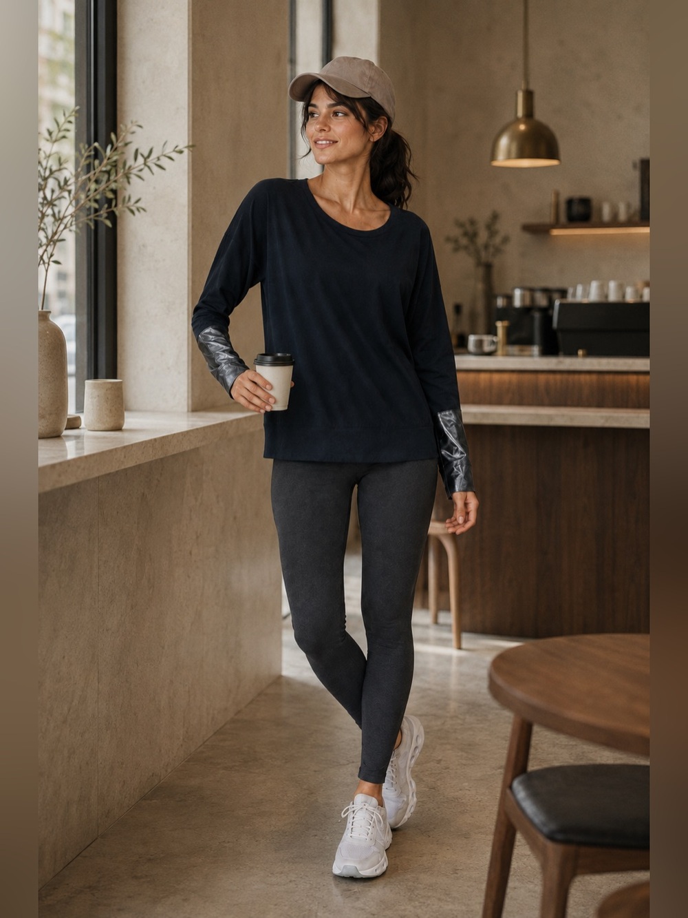 Gap Breath with metallic silver detail t-shirt XSmall